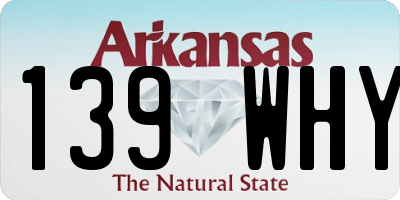 AR license plate 139WHY