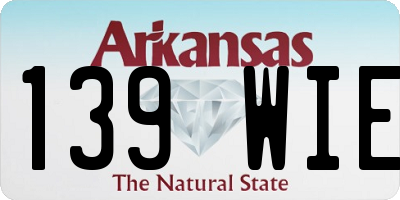 AR license plate 139WIE