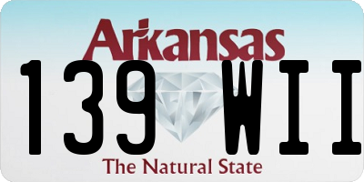 AR license plate 139WII