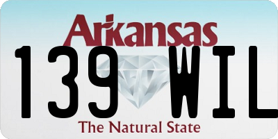 AR license plate 139WIL