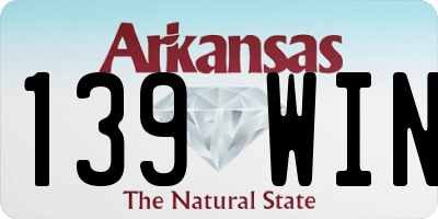 AR license plate 139WIN