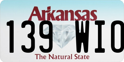 AR license plate 139WIO