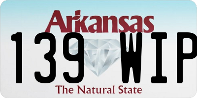 AR license plate 139WIP