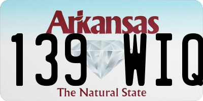 AR license plate 139WIQ
