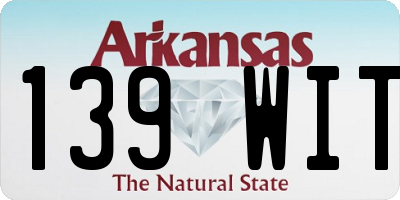 AR license plate 139WIT