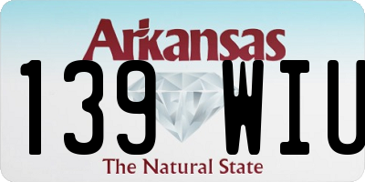 AR license plate 139WIU