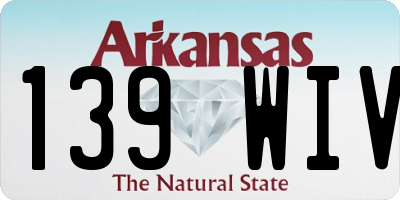 AR license plate 139WIV