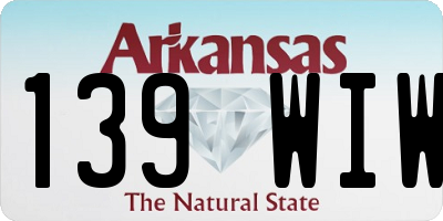 AR license plate 139WIW
