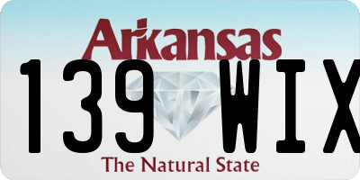 AR license plate 139WIX