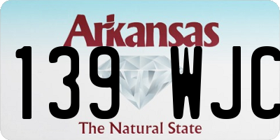 AR license plate 139WJC