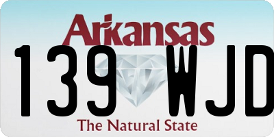 AR license plate 139WJD