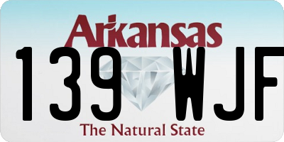 AR license plate 139WJF