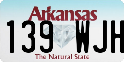 AR license plate 139WJH