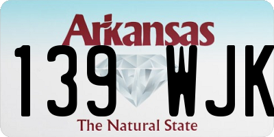 AR license plate 139WJK