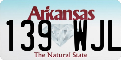 AR license plate 139WJL