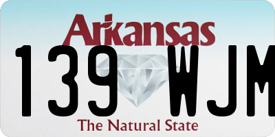 AR license plate 139WJM