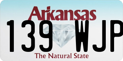 AR license plate 139WJP