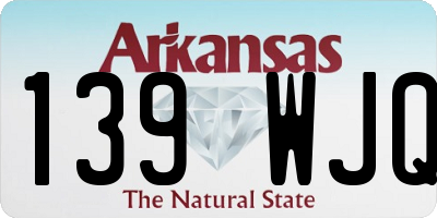 AR license plate 139WJQ