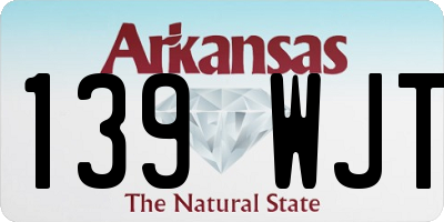 AR license plate 139WJT