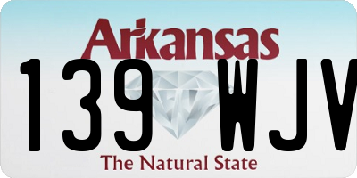 AR license plate 139WJV
