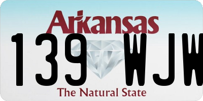 AR license plate 139WJW