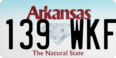 AR license plate 139WKF
