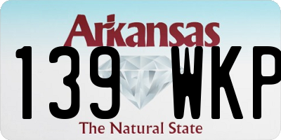 AR license plate 139WKP