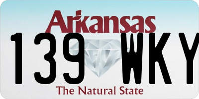 AR license plate 139WKY