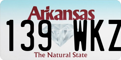 AR license plate 139WKZ
