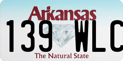 AR license plate 139WLC