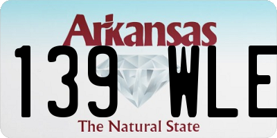 AR license plate 139WLE