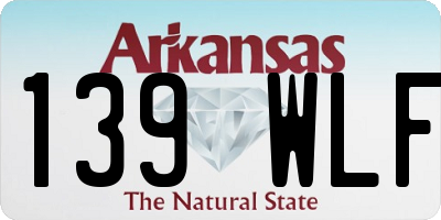 AR license plate 139WLF