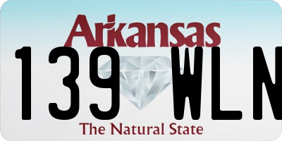 AR license plate 139WLN