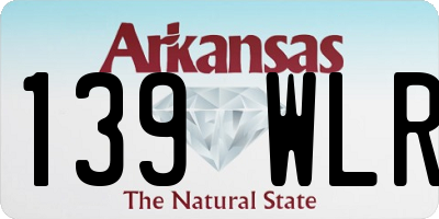 AR license plate 139WLR
