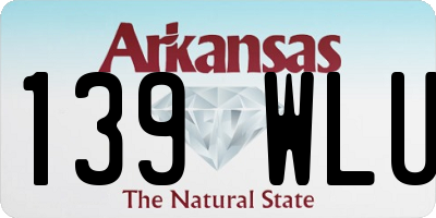 AR license plate 139WLU