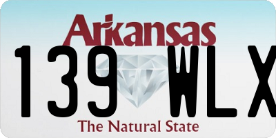 AR license plate 139WLX