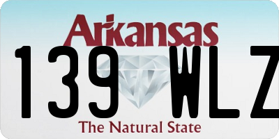 AR license plate 139WLZ
