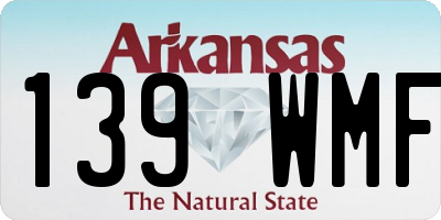 AR license plate 139WMF