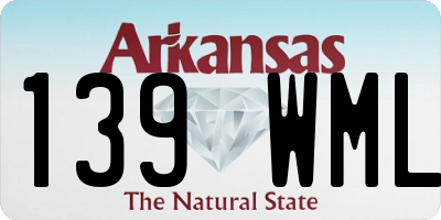 AR license plate 139WML
