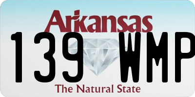 AR license plate 139WMP