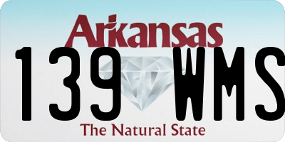 AR license plate 139WMS