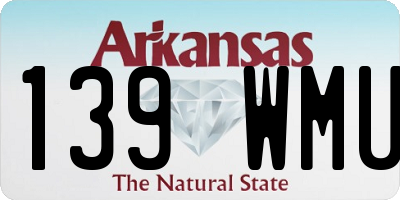 AR license plate 139WMU