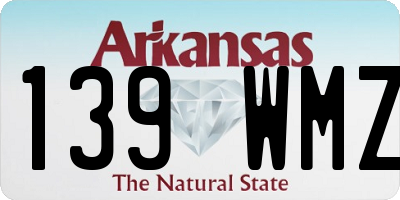 AR license plate 139WMZ