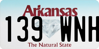 AR license plate 139WNH