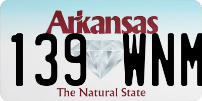 AR license plate 139WNM