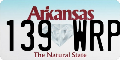 AR license plate 139WRP