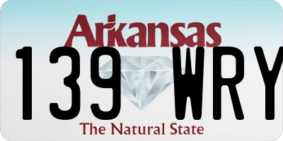 AR license plate 139WRY