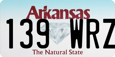 AR license plate 139WRZ