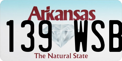 AR license plate 139WSB