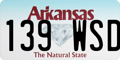 AR license plate 139WSD